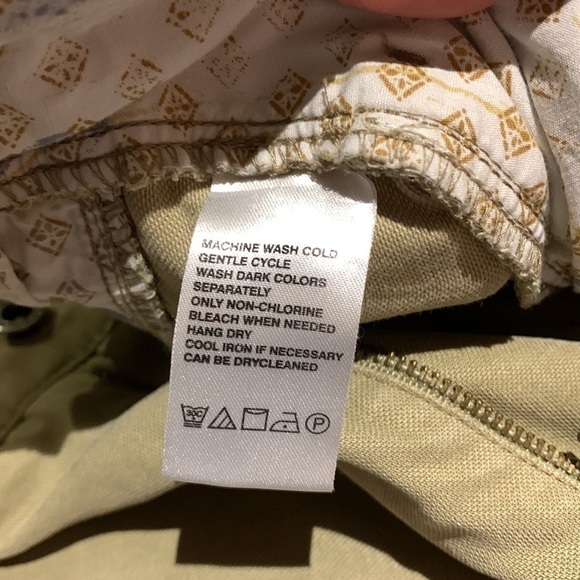 TOMMY Bahama Tan Beige Chambray Pants Tencel Cotton Blend Straight Leg Sz 38X32 - Picture 9 of 13